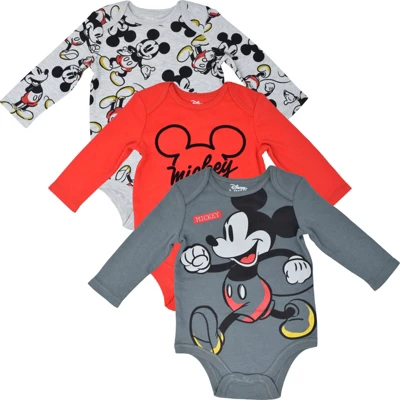Disney Lion King Winnie The Pooh Mickey Mouse Minnie Mouse Simba Tigger Baby 3 Pack Bodysuits Newborn To Infant 14 Disney Lion King Winnie The Pooh Mickey Mouse Minnie Mouse Simba Tigger Baby 3 Pack Bodysuits Newborn To Infant - Image 12