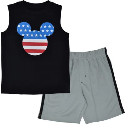 Disney Mickey Mouse Athletic Tank Top And Mesh Shorts Toddler To Little Kid 12 Disney Mickey Mouse Athletic Tank Top And Mesh Shorts Toddler To Little Kid - Image 10