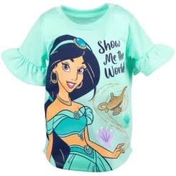 Disney Princess Moana Frozen Little Mermaid Rapunzel Jasmine Belle Girls T-Shirt And Leggings Outfit Set Toddler To Big Kid -Family Style Shop GUEST a205b163 a48b 4e40 900c 747d2462f10c