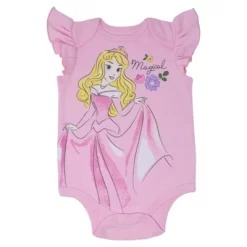 Disney Princess Ariel Belle Cinderella Rapunzel Tiana Snow White Aurora Baby Girls 5 Pack Bodysuits Newborn To Infant -Family Style Shop GUEST a291a0d0 1ada 4b22 9fcc 8d3d10b8c8a3