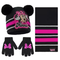Disney Minnie Mouse Winter Beanie Hat, Scarf & Mittens/Gloves Set, Girls Age 2-7 -Family Style Shop GUEST a2e60a6a 4c92 469d a479 256d1a90146a
