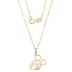 Disney Mickey Mouse 14k Outlined Silhouette Pendant Necklace, 18" -Family Style Shop GUEST a33f309c b7ad 4696 9400 3c34aa73f6b8