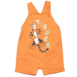 Disney Tigger Winnie The Pooh Baby French Terry Short Overalls T-Shirt And Hat 3 Piece Outfit Set Newborn To Infant -Family Style Shop GUEST a4426798 3369 483b b01c 844bf75ab505