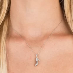 Disney Princess Cinderella Sterling Silver Cubic Zirconia Slipper Necklace, Officially License 7 Disney Princess Cinderella Sterling Silver Cubic Zirconia Slipper Necklace, Officially License -Family Style Shop GUEST a5385614 1f0a 4a16 adfd c64f7b6611fd