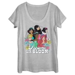 Women's Disney Princesses Dreams In Bloom Scoop Neck -Family Style Shop GUEST a55499b0 9994 42ff 920f b0971b50cbd2