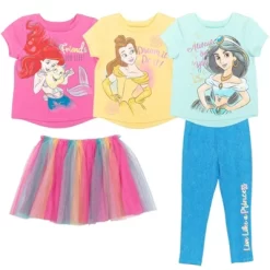 Disney Belle Princess Ariel Jasmine Graphic T-Shirt Mesh Skirt Leggings And 3 Piece Outfit Set Jasmine, Belle, Ariel 20 Disney Belle Princess Ariel Jasmine Graphic T-Shirt Mesh Skirt Leggings And 3 Piece Outfit Set Jasmine, Belle, Ariel -Family Style Shop GUEST a5a5642c 4462 42af 8d52 4a8fde2773b8