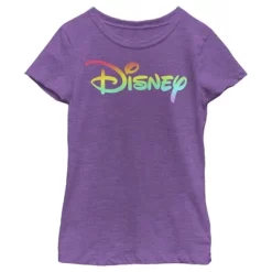 Girl's Disney Rainbow Logo T-Shirt -Family Style Shop GUEST a5c0cb87 a852 4a9b 9e4f 6e0275c5aa8b