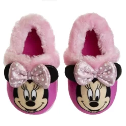 Disney Kids Girl's Minnie Mouse Slippers - Plush Lightweight Warm Comfort Soft Aline House Slippers - Light Pink (size 5-12 Toddler/Little Kid) -Family Style Shop GUEST a6f5eb8e e112 4aba 97d1 4125a2ba24ea