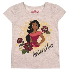 Disney Girl's 3-Pack Elena Of Avalor Short Sleeve Graphic Tees For Kids