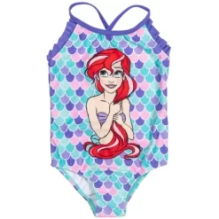 Disney Princess Ariel Girls One-Piece Swimsuit Rash Guard Tankini Top Modest Skirt And Bottom 5 Piece Set Toddler -Family Style Shop GUEST a7f284ce 27eb 46dc 85f1 f003f11ef20d