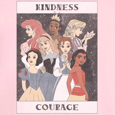 Junior's Disney Princesses Kindness And Courage Poster T-Shirt 3 Junior's Disney Princesses Kindness And Courage Poster T-Shirt