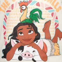 Disney Moana Girls Graphic T-Shirt Tank Top And Shorts 4 Piece Outfit Set Little Kid To Big Kid -Family Style Shop GUEST aa18d447 3058 4c5a 8e41 5c8342ed2f0b