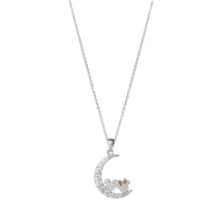 Disney Mickey And Minnie Mouse Sterling Silver Cubic Zirconia Moon Pendant Necklace, 18" 8 Disney Mickey And Minnie Mouse Sterling Silver Cubic Zirconia Moon Pendant Necklace, 18" -Family Style Shop GUEST aacb9443 0d97 4ad8 97e0 fbaa89635040