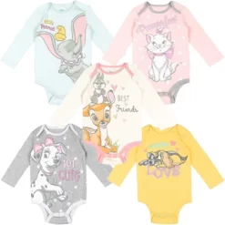 Disney Classics Princess Lion King Pumbaa Princess Ariel Timon Baby Girls 5 Pack Bodysuits Newborn To Infant -Family Style Shop GUEST aae275fd b32d 4e0f b098 c588cd4c80b2