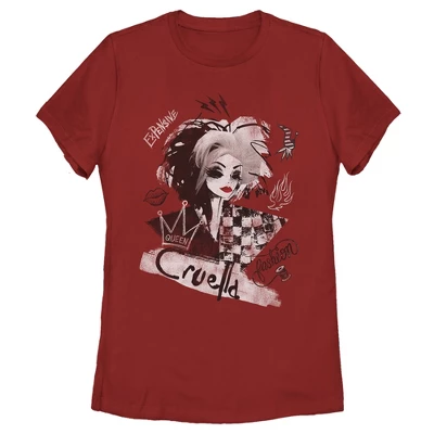 Disney Women's Cruella Fashion Sketch T-Shirt 5 Disney Women's Cruella Fashion Sketch T-Shirt - Image 3