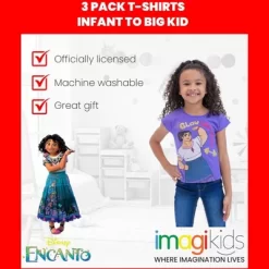 Disney Princess Ariel Snow White Rapunzel Girls 3 Pack T-Shirts Little Kid To Big Kid -Family Style Shop GUEST aca460b2 3f3d 4e2a 8946 c45b6a06227f 1