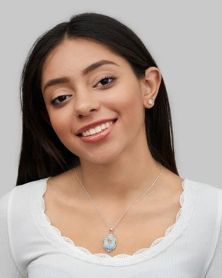 Disney Frozen Womens Elsa Necklace Jewelry - Frozen Gifts, 18'' 4 Disney Frozen Womens Elsa Necklace Jewelry - Frozen Gifts, 18'' - Image 2