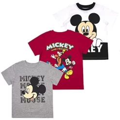 Disney Boy's 3-Pack Graphic Tee Variety |Cars, Incredibles, Simba, Kion, Maui, Mickey Mouse, Muppets, Toy Story, Puppy Dog Pals For Toddler -Family Style Shop GUEST af104351 f38f 414b baad 34f61271c9a7