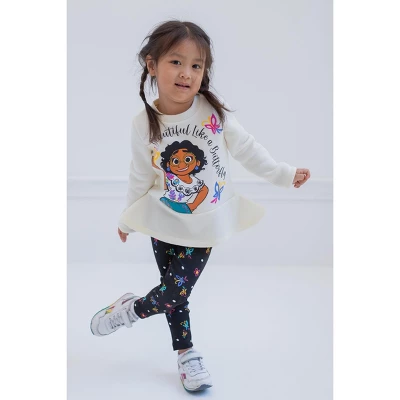 Disney Encanto Mirabel Luisa Isabela Girls Pullover Fleece Sweatshirt And Leggings Outfit Set Little Kid 3 Disney Encanto Mirabel Luisa Isabela Girls Pullover Fleece Sweatshirt And Leggings Outfit Set Little Kid