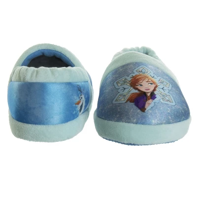 Disney Frozen Girl Slippers - Elsa And Anna Plush Lightweight Warm Comfort Soft Aline House Shoes – Ice Blue (sizes 5-12 Toddler-Little Kid) 7 Disney Frozen Girl Slippers - Elsa And Anna Plush Lightweight Warm Comfort Soft Aline House Shoes – Ice Blue (sizes 5-12 Toddler-Little Kid) - Image 5
