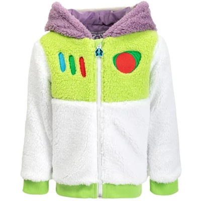 Disney Pixar Toy Story Buzz Lightyear Baby Cozy Faux Shearling Zip Up Cosplay Hoodie Infant To Toddler 6 Disney Pixar Toy Story Buzz Lightyear Baby Cozy Faux Shearling Zip Up Cosplay Hoodie Infant To Toddler - Image 4