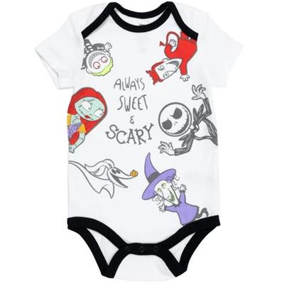 Disney Nightmare Before Christmas Jack Skellington Sally 5 Pack Bodysuits Multi 5 Disney Nightmare Before Christmas Jack Skellington Sally 5 Pack Bodysuits Multi - Image 3