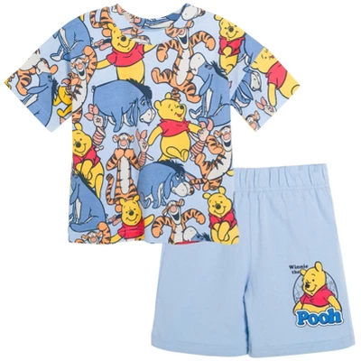Disney Mickey Mouse Winnie The Pooh Donald Duck Pluto Piglet Tigger Graphic T-Shirt And Shorts Set Infant To Big Kid 5 Disney Mickey Mouse Winnie The Pooh Donald Duck Pluto Piglet Tigger Graphic T-Shirt And Shorts Set Infant To Big Kid - Image 3