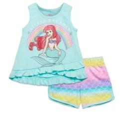 Disney Moana Princess Frozen Ariel Minnie Mouse Baby Girls Tank Top And French Terry Shorts Infant To Little Kid -Family Style Shop GUEST b484fcfb b4b9 4c51 a156 e3480b43cc6a