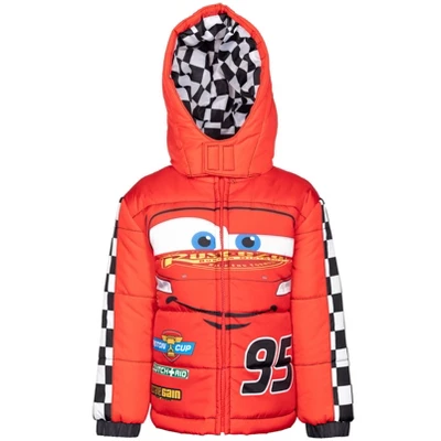 Disney Pixar Cars Lightning McQueen Winter Coat Puffer Jacket Toddler 12 Disney Pixar Cars Lightning McQueen Winter Coat Puffer Jacket Toddler - Image 10