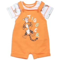 Disney Tigger Winnie The Pooh Baby French Terry Short Overalls T-Shirt And Hat 3 Piece Outfit Set Newborn To Infant -Family Style Shop GUEST b5b47b67 39ac 4452 82c8 2c8be771f1ab