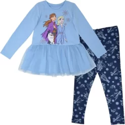Disney Frozen Elsa Anna Frozen Girls T-Shirt And Leggings Outfit Set Infant To Little Kid -Family Style Shop GUEST b5d9c803 1add 44de a59e 69c196d7d63c