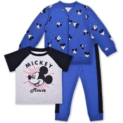 Disney Boy's 3-Pack Mickey Mouse Graphic Zip Up Jacket, Graphic Raglan Tee And Jogger Pant Set For Toddler 15 Disney Boy's 3-Pack Mickey Mouse Graphic Zip Up Jacket, Graphic Raglan Tee And Jogger Pant Set For Toddler -Family Style Shop GUEST b60b2dc6 e2b3 4cd6 b041 dc88128b3048