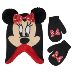 Disney Minnie Mouse Winter Hat And Mittens/Gloves Set, Kids Ages 2-7 -Family Style Shop GUEST b6feba5a 1ae5 45d1 8894 6c7936bc7134