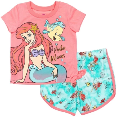 Disney Frozen Moana Princess Rapunzel Snow White Raya And The Last Dragon Baby Girls Peplum T-Shirt And French TerryShorts Outfit Set Infant 11 Disney Frozen Moana Princess Rapunzel Snow White Raya And The Last Dragon Baby Girls Peplum T-Shirt And French TerryShorts Outfit Set Infant - Image 9