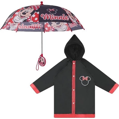 Disney Minnie Mouse Girl's Umbrella And Raincoat Set, Kids Ages 2-5 9 Disney Minnie Mouse Girl's Umbrella And Raincoat Set, Kids Ages 2-5 - Image 7