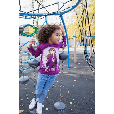 Disney Frozen Princess Anna Elsa Christmas Girls 3 Pack T-Shirts Little Kid To Big Kid 4 Disney Frozen Princess Anna Elsa Christmas Girls 3 Pack T-Shirts Little Kid To Big Kid - Image 2