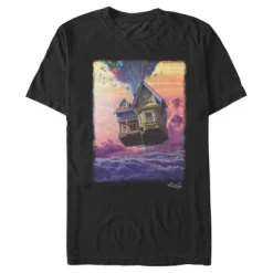 Disney Men's Up See The World By Balloon T-Shirt -Family Style Shop GUEST bc07a996 0c2a 46a3 9dac 5d85024191c4