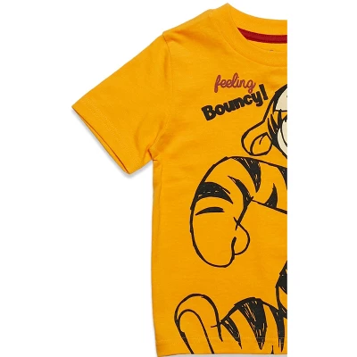 Disney Winnie The Pooh Winnie The Pooh Tigger Eeyore Baby Short Sleeve Graphic T-Shirt 8 Disney Winnie The Pooh Winnie The Pooh Tigger Eeyore Baby Short Sleeve Graphic T-Shirt - Image 6