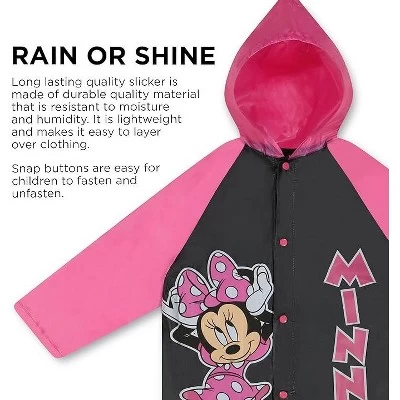 Disney Minnie Mouse Girl's Umbrella And Raincoat Set, Kids Ages 2-5 4 Disney Minnie Mouse Girl's Umbrella And Raincoat Set, Kids Ages 2-5 - Image 2