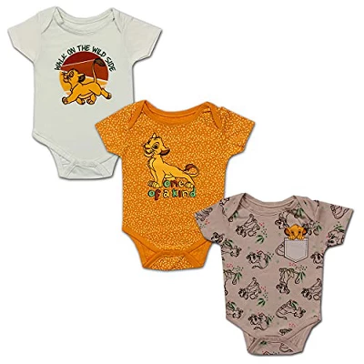 Disney Boy's 3-Pack Character Print Short Sleeve Bodysuit Creeper Set 10 Disney Boy's 3-Pack Character Print Short Sleeve Bodysuit Creeper Set - Image 8