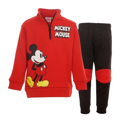Disney Mickey Mouse Half Zip Sweatshirt And Pants Set Toddler 10 Disney Mickey Mouse Half Zip Sweatshirt And Pants Set Toddler - Image 8