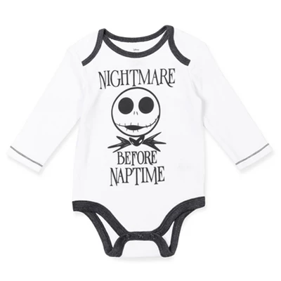 Disney Nightmare Before Christmas Zero Sally Jack Skellington Baby Bodysuit Pants And Hat 3 Piece Outfit Set Newborn To Infant 3 Disney Nightmare Before Christmas Zero Sally Jack Skellington Baby Bodysuit Pants And Hat 3 Piece Outfit Set Newborn To Infant