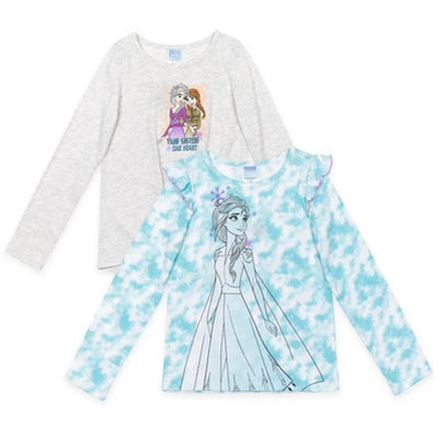 Disney Frozen Minnie Mouse Raya And The Last Dragon Princess Anna Queen Elsa Girls 2 Pack T-Shirts Toddler To Big Kid 11 Disney Frozen Minnie Mouse Raya And The Last Dragon Princess Anna Queen Elsa Girls 2 Pack T-Shirts Toddler To Big Kid - Image 9