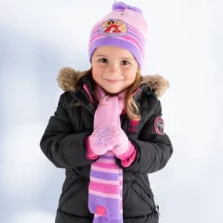Disney Princess Winter Hat, Scarf, & Mittens/Gloves Set, Kids Ages 2-7