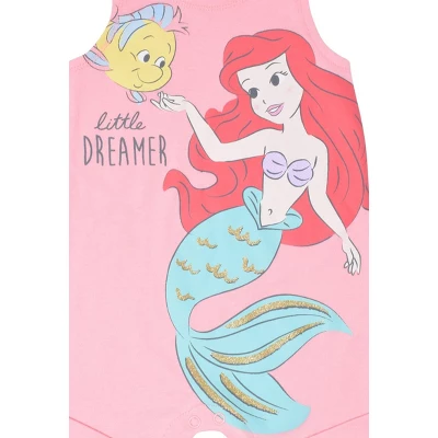 Disney Princess Rapunzel Ariel Belle Jasmine Aurora Baby Girls Snap Romper And Headband Newborn To Toddler 5 Disney Princess Rapunzel Ariel Belle Jasmine Aurora Baby Girls Snap Romper And Headband Newborn To Toddler - Image 3