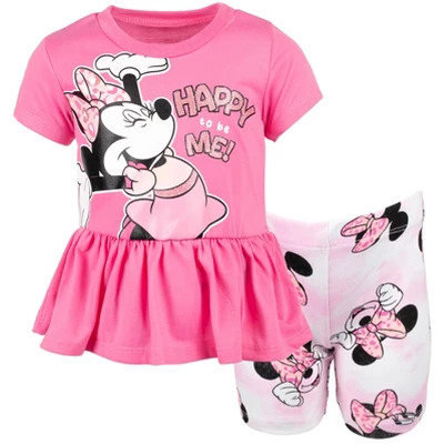 Disney Mickey Mouse & Friends Minnie Mouse Girls Graphic T-Shirt And Shorts Outfit Set Little Kid 14 Disney Mickey Mouse & Friends Minnie Mouse Girls Graphic T-Shirt And Shorts Outfit Set Little Kid - Image 12