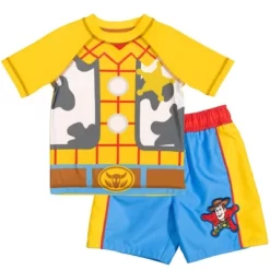 Disney Pixar Toy Story Alien Rex Slinky Dog Woody Baby Pullover Rash Guard And Swim Trunks Outfit Set Infant To Little Kid -Family Style Shop GUEST c4da8d98 6d7a 47df 9e38 e170f2ffe603