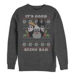 Men's Disney Princesses Christmas Being Bad Sweatshirt -Family Style Shop GUEST c5d2eadb c62e 4930 b02e c5f8cdfc26ed