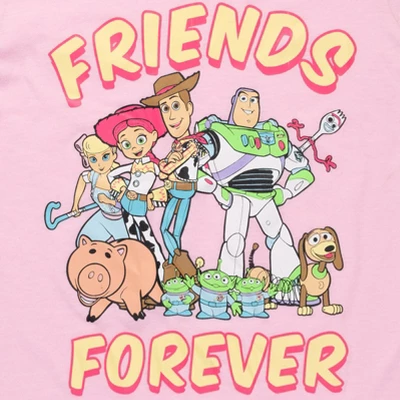 Disney Pixar Toy Story Forky Buzz Lightyear Woody Girls 3 Pack Graphic T-Shirts Little Kid To Big Kid 7 Disney Pixar Toy Story Forky Buzz Lightyear Woody Girls 3 Pack Graphic T-Shirts Little Kid To Big Kid - Image 5