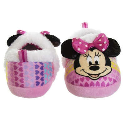 Disney Kids Girl's Minnie Mouse Slippers - Plush Lightweight Warm Comfort Soft Aline House Slippers - MultiColor (size 5-12 Toddler-Little Kid) 7 Disney Kids Girl's Minnie Mouse Slippers - Plush Lightweight Warm Comfort Soft Aline House Slippers - MultiColor (size 5-12 Toddler-Little Kid) - Image 5
